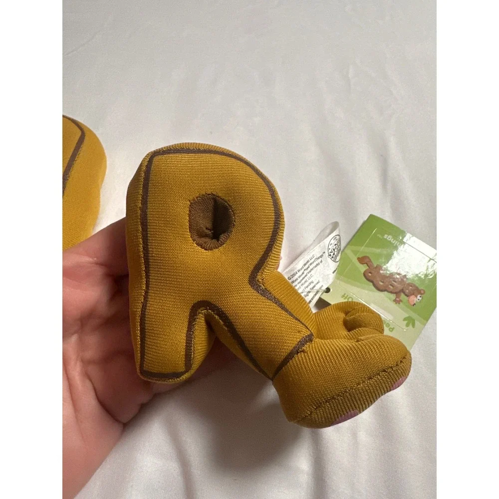Word World Bear Plush Stuffed Animal WordThing PBS Kids 2004 NWT Brown 12 Inch